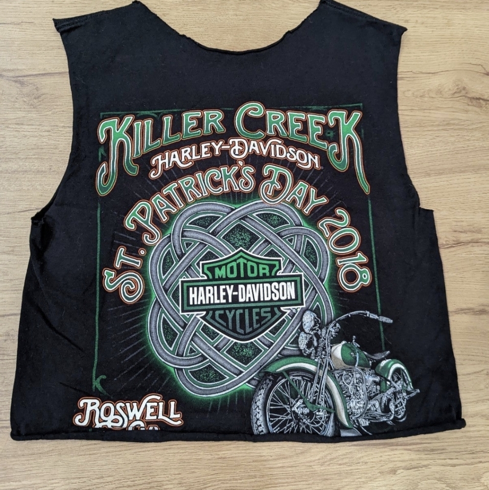 Harley Davidson Cut off Tank Top
